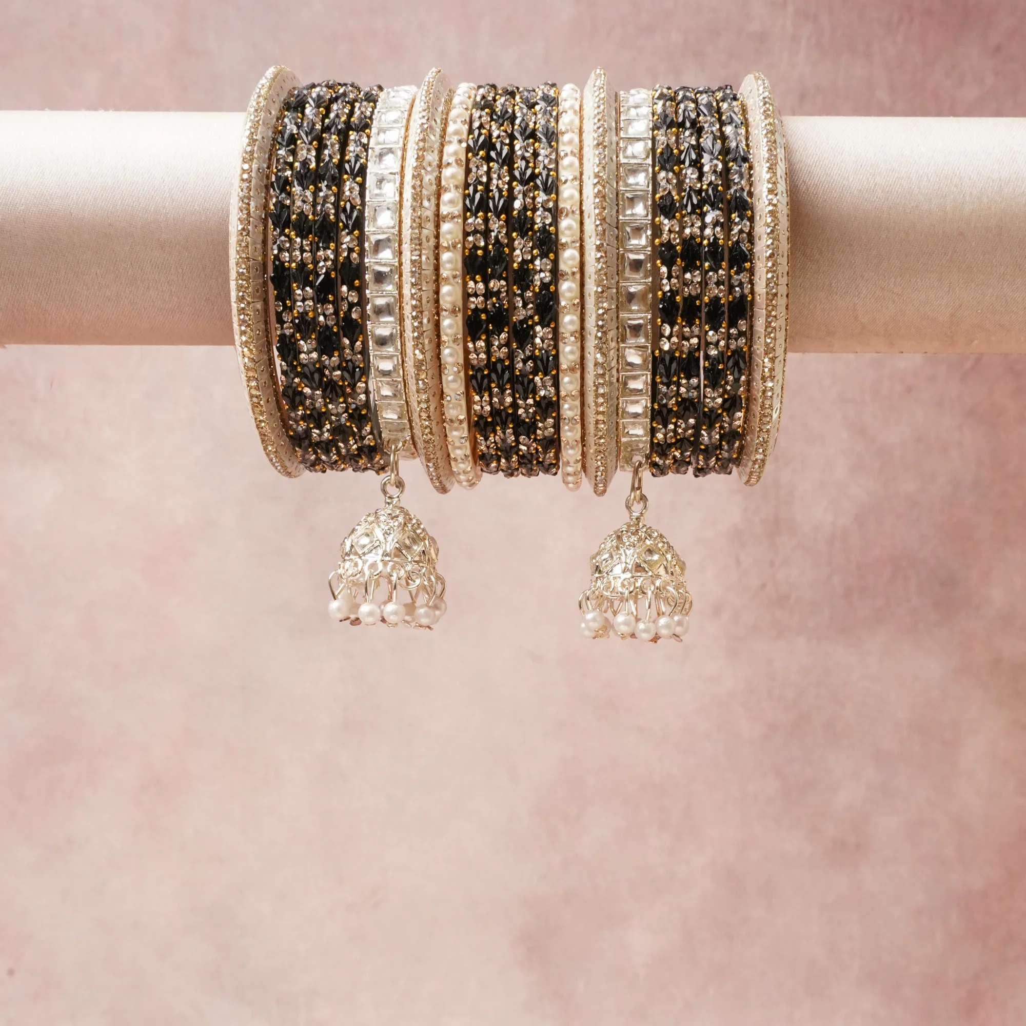 A commanding blue anchors this beautiful set, enriched with accents of Clear Crystal, Gold-tone, Pearl White that add depth and dimension.

Featuring a striking composition of Glass Beads, Faceted Glass Crystals, Simulated Pearls, Silver-tone Metal, Gold-tone Metal, Enamel, this set carries intricate craftsmanship and strong presence. Grand in form, it is created for moments that deserve to be marked.